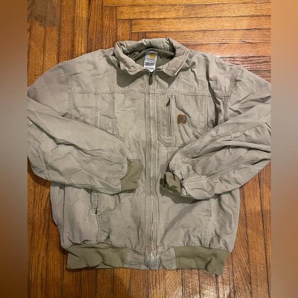 Carhartt Wylie Bomber Jacket Mens XXL Khaki Tan Workwear Vintage 1990s
